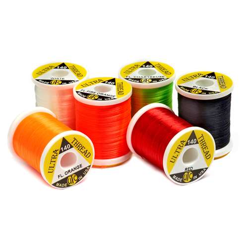 Utc Ultra Thread 140 Denier 140D Fluorescent Orange (Pack 12 Spools) Fly Tying Threads (Product Length 100 Yds / 91m 12 Pack)